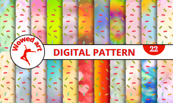 Blurry Sprinkles Digital Paper Patterns