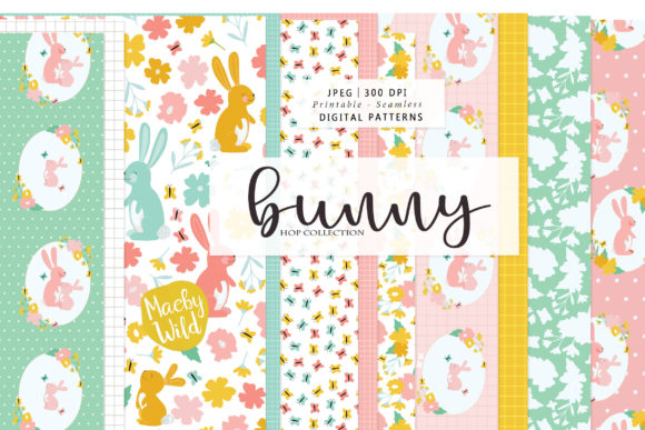 Bunny Hop Easter Garden Patterns
