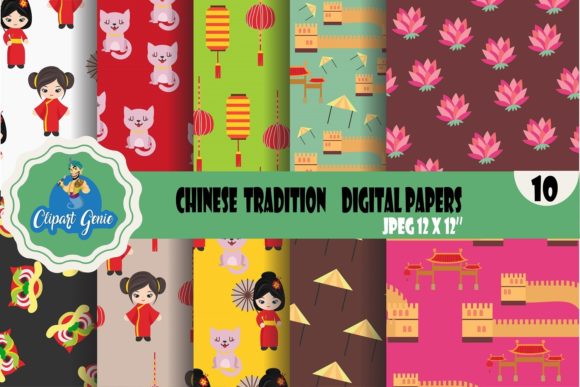 Chinese Tradition Seamless Patterns