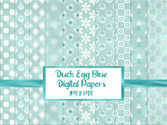 Duck Egg Seamless Patterns