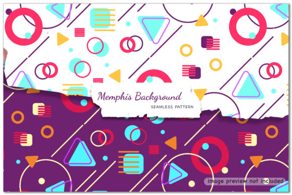 Memphis Background - Seamless Patterns: Design Freedom, Ready to Use