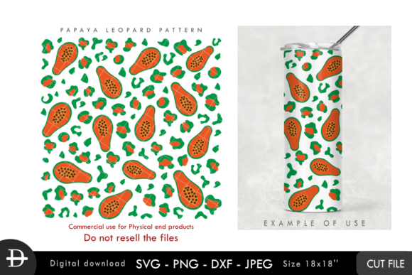 Papaya Leopard Fruit Patterns: A Versatile Digital Design Asset for Modern Creators