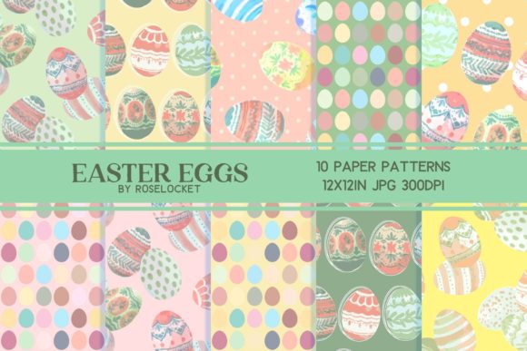 Pastel Easter Eggs Paper Repeat Patterns