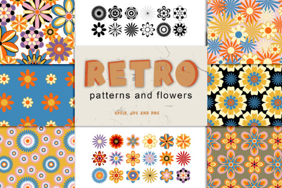 Retro Patterns and Flowers: Timeless Design Magic for Real Projects