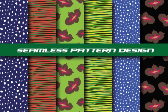 Seamless Digital Paper Patterns. Leaves