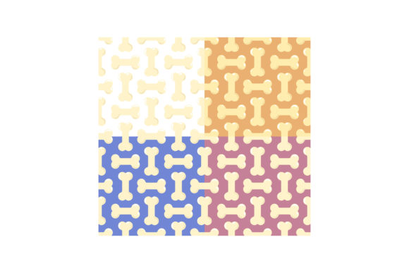 Set of Seamless Patterns with Cartoon Bo