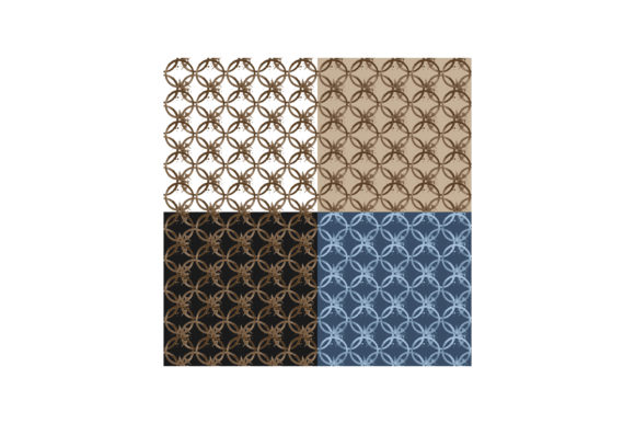 Set of Seamless Patterns with Coffee Mug