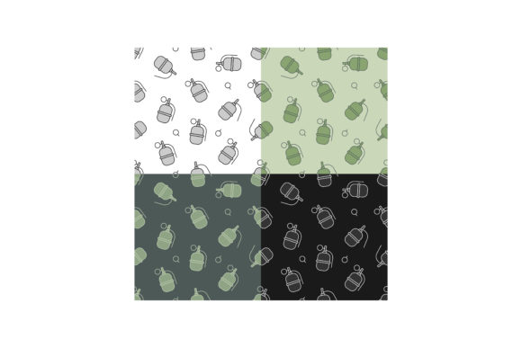 Set of Seamless Patterns with Combat Off