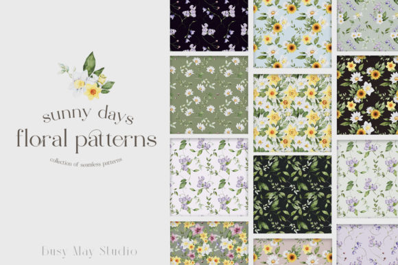Spring Floral Seamless Patterns PNG JPEG: Beautiful, Ready-to-Use Designs for Creative Projects